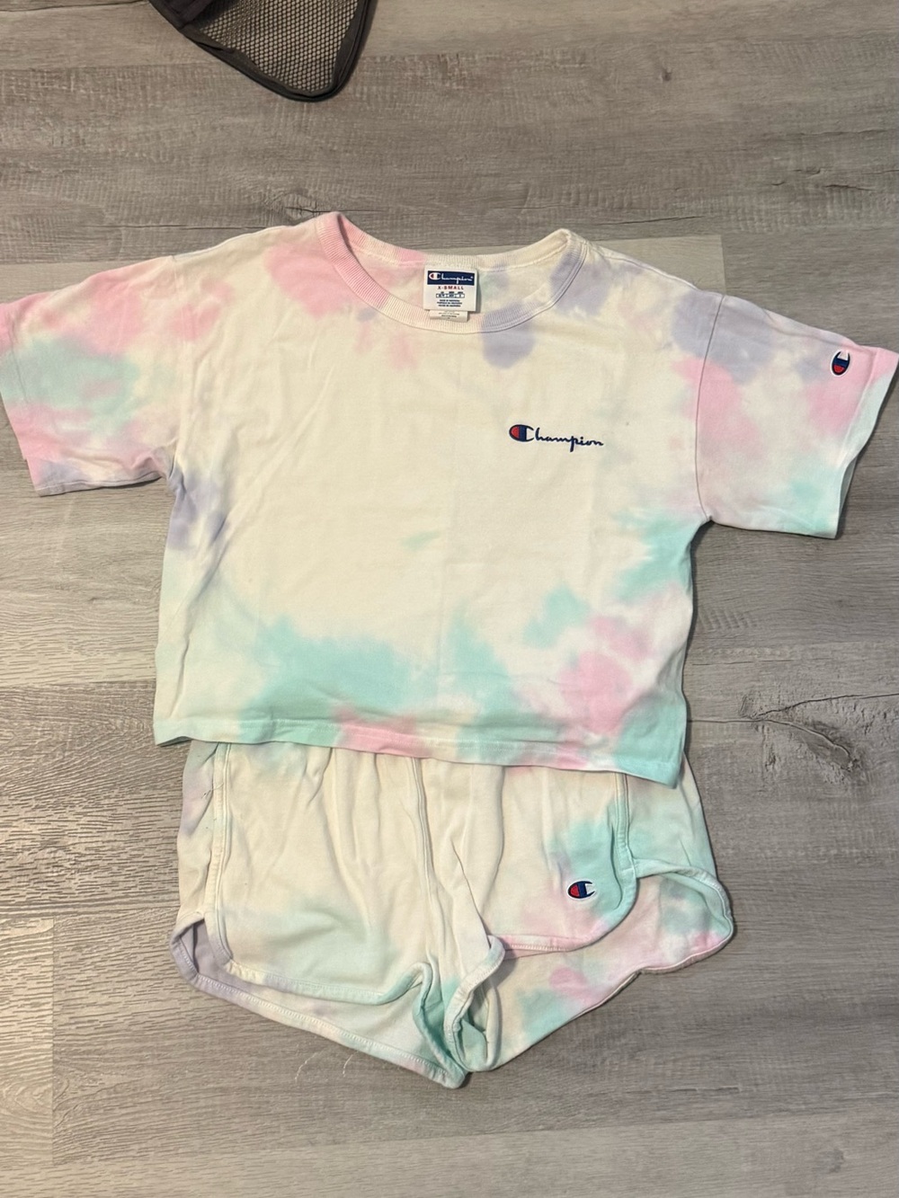 Champion Pastel Tie-Dye Crewneck Tee - Pink, Mint, Lavender
